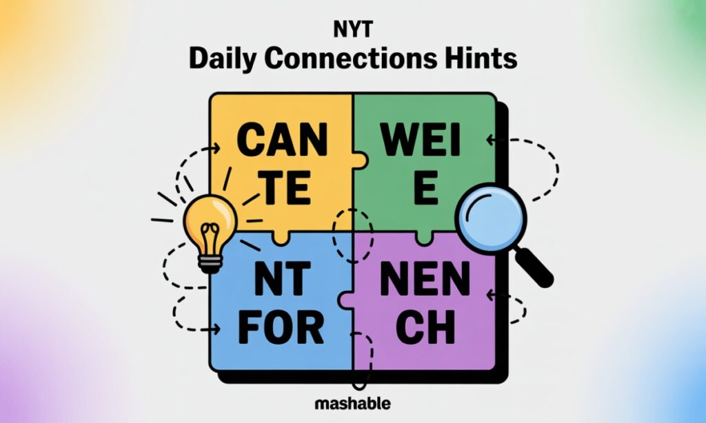Mashable Connection Hint Today– Daily Hints & Answers