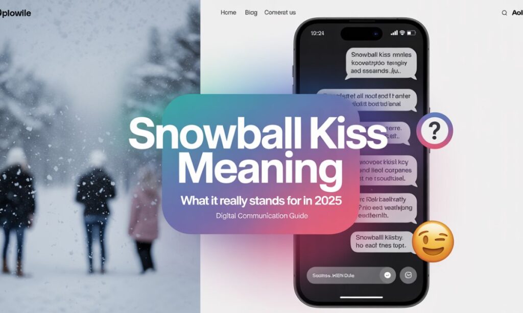 Snowball Kiss Meaning – What It Really Stands For in Text 2025